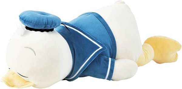 画像1: 【1月下旬入荷予定】りぶはあと 抱き枕 ディズニーモチハグ ドナルドダックLサイズ(全長約39cm)ふわふわもちもち50041-03[ 4523251431769 ] (1)