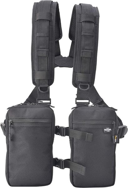 画像1: Rename CORDURA ベスト型 ボディバッグ ショルダーバッグ メンズ かばん 鞄 -ブラック 4527772145006 ] (1)