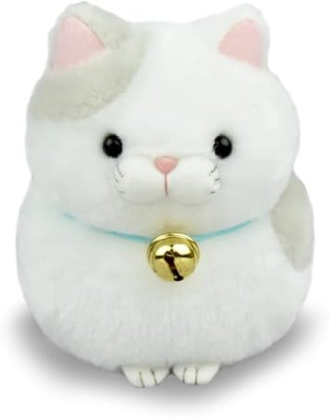 画像1: 【納期未定】アミュファン(AMUFUN) ひげまんじゅうST まるこ 13×10.5×12cm ポリエステル 703126[ 4534943737533 ] (1)