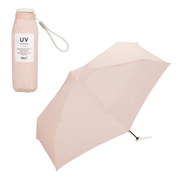 画像1: Wpc. 極小 折りたたみ傘 ベビーアンブレラ ソリッド チェリーブロッサム 雨傘 親骨50cm 150g 軽量 レディース 女性 小さい コンパクト おしゃれ 可愛い 通勤 通学 パステル 無地 CO03-001-002 4537988027164 ] (1)