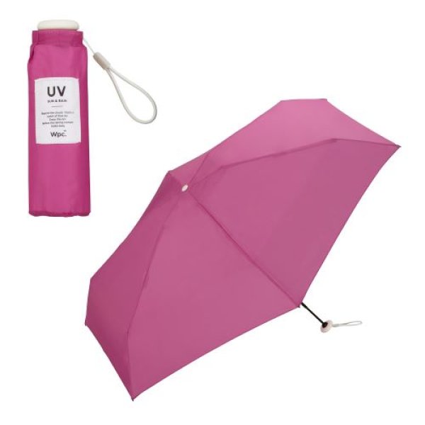 画像1: Wpc. 極小 折りたたみ傘 ベビーアンブレラ ソリッド ルビー 雨傘 親骨50cm 150g 軽量 レディース 女性 小さい コンパクト おしゃれ 可愛い 通勤 通学 パステル 無地 CO03-001-002 4537988027188 ] (1)