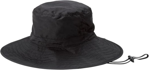 画像1: [ワールドパーティー] 傘屋が作った、かぶる日傘 UVカットサファリハット ブラック レディース 接触冷感 帽子 遮光 遮熱 UV カット あご紐 サイズ調節可能 洗濯機OK アウトドア おしゃれ 女性 W098-001-103 4537988035374 ] (1)