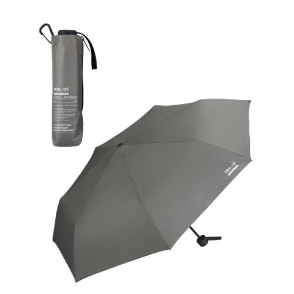 画像1: 【2025】男の晴雨兼用傘 日傘 IZA Type:WIND RESISTANCE グレー 折りたたみ傘 親骨55cm 通勤 通学 旅行 オシャレ 可愛い 女性 レディース ZA019-001-102 4537988324881 ] (1)