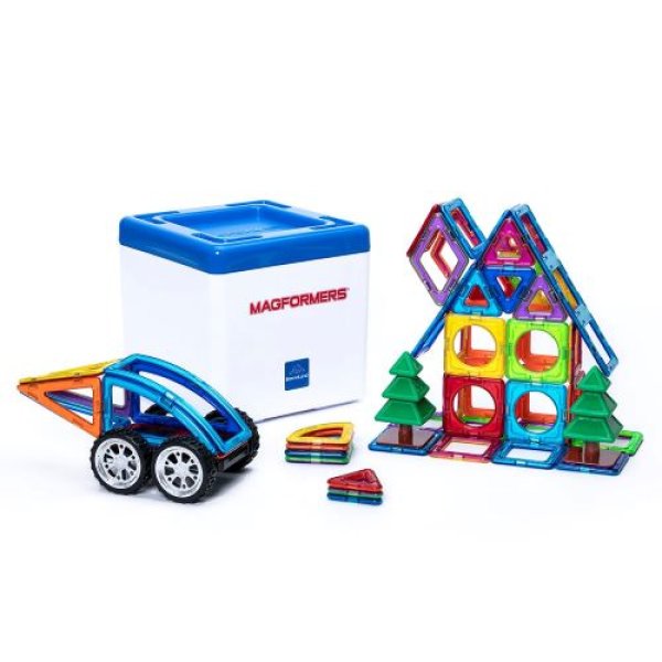 画像1: ボーネルンド (BorneLund) マグ・フォーマー (MAGFORMERS) ディスカバリーBOX [ 71ピース/あそび方冊子付き ] 3歳頃から 知育玩具 磁石 マグネット ブロック MF797014 4541356061421 ] (1)