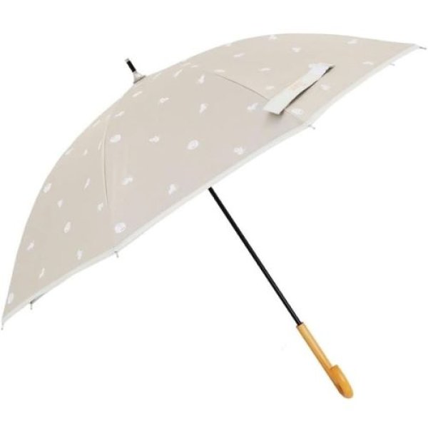 画像1: 小川(Ogawa) スヌーピー 日傘 レディース 遮光 UV99.9%カット 遮熱 撥水 ピーナッツ ブラウン 50cm 8本骨 56183 (1)