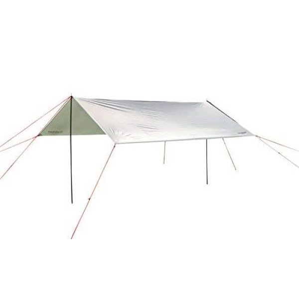 画像1: キャプテンスタッグ(CAPTAIN STAG) タープ レクタタープ セット 320×290cm UVカット 2000mm防水 【2~3人用】 バッグ付き ホワイト トレッカー UA-1083 4560464272123 ] (1)