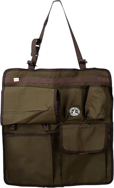 画像1: キャプテンスタッグ(CAPTAIN STAG) カー用品 アウトドア チェアポケット シートバックポケット チェア&シート オリーブ ビヨンドストレージ UP-1066 4560464288636 ] (1)