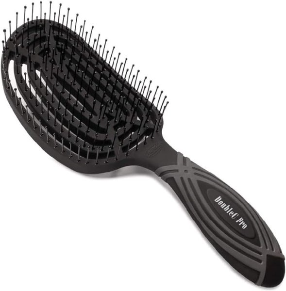 画像1: pula NuWay4Hair(ニューウェイフォーヘア) DoubleCPro ヘアスカルプブラシ【日本初上陸/プロ使用/ボリュームアップ/キューティクルケア/頭皮マッサージ/SGS認証】 ブラック 1 個 (1)