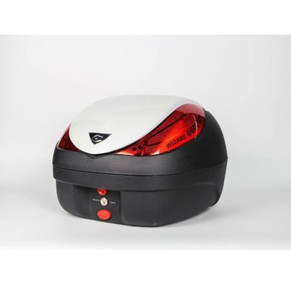 画像1: [クーケース] バイク用トップケース・パニアケース CN30110 パールホワイト 4570134350068 ] (1)