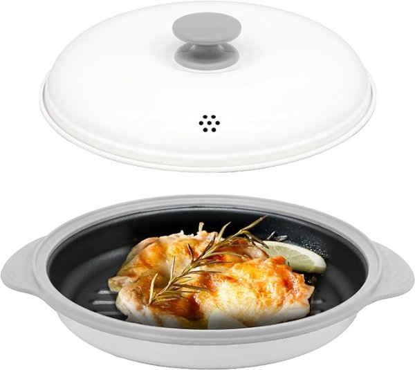 画像1: シービージャパン 電子レンジ調理器具 電子レンジで焼き目が付けられる [ 炒める 茹でる 焼く 煮る 蒸す 炊く がこれ1つ ] 食器洗浄機対応 レシピ付き レンジグリル copan (1)