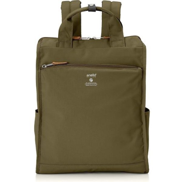 画像1: [アネロ グランデ] リュック A4 軽量/撥水/多収納 CABIN GTM0171Z オリーブ 4580052950578 ] (1)