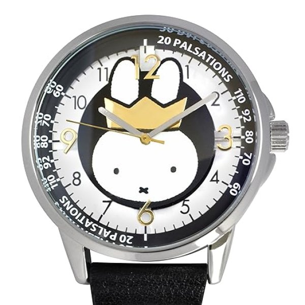 画像1: 【8月入荷予定】ミッフィー カラビナ付きウォッチ（スケルトン） 70th anniversary ブラック【ST-PLMF0003】 4580694913962 ] (1)
