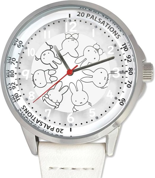 画像1: 【8月入荷予定】ミッフィー カラビナ付きウォッチ（スケルトン） 70th anniversary ホワイト【ST-PLMF0004】 4580694913979 ] (1)