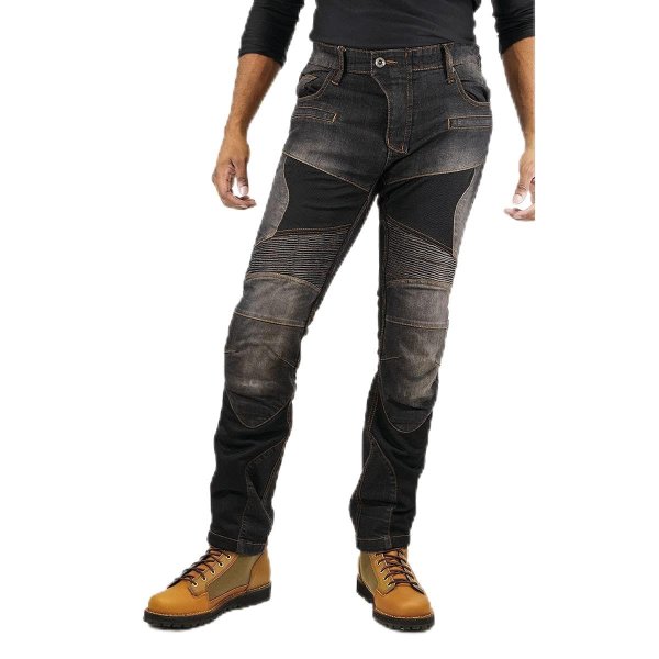 画像1: [KOMINE] バイク用 パンツ WJ-7393S スーパーフィット プロテクトメッシュジーンズ 07-7393 レディース Black WS 4582611213049 ] (1)