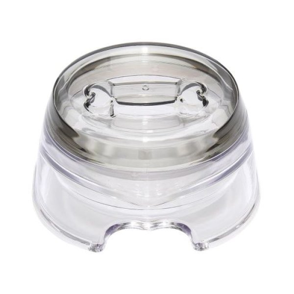 画像1: 【特売品】ルークラン(ROOKCRAN) 犬用食器 ループ 2in1 ボウル クリアグレー 小型犬 中型犬 大型犬 早食い防止 ペット おしゃれ かわいい ボウル ご飯 水飲み インテリア 340616 4582719340616 ] (1)