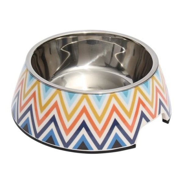 画像1: 【特売品】ルークラン(ROOKCRAN) 犬用食器 ループ スタイリーボウル Ｍ フォレストオレンジ 小型犬 中型犬 大型犬 早食い防止 ペット おしゃれ かわいい ボウル ご飯 水飲み インテリア 340692 4582719340692 ] (1)