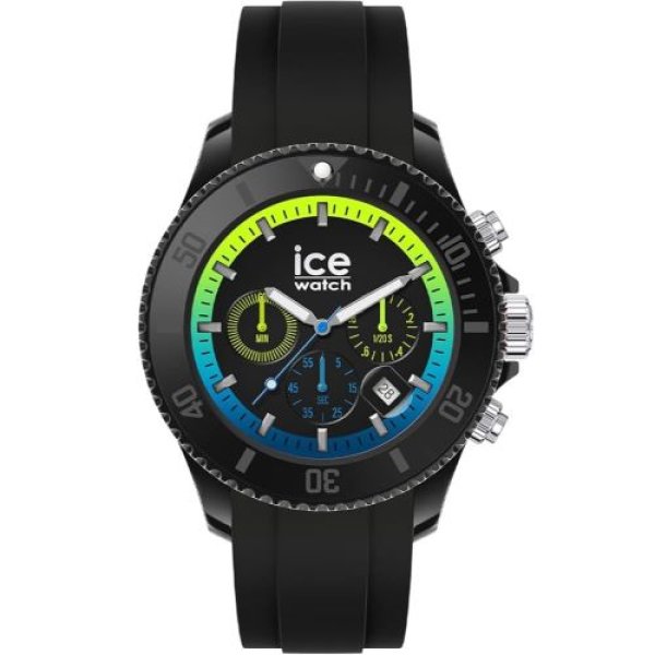 画像1: 正規代理店 [Ice watch] アイスウォッチ 時計 メンズ 020616 アイスクロノ ICE chrono ブラック ライム エクストララージ[ 4895173310027 ] (1)