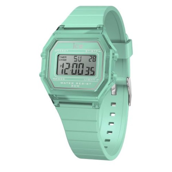 画像1: 正規代理店 [Ice watch] アイスウォッチ 時計 腕時計 メンズ レディース 022889 ICE digit retro アイス デジット レトロ アズールブルー クリアー スモール 32mm 4895173327780 ] (1)