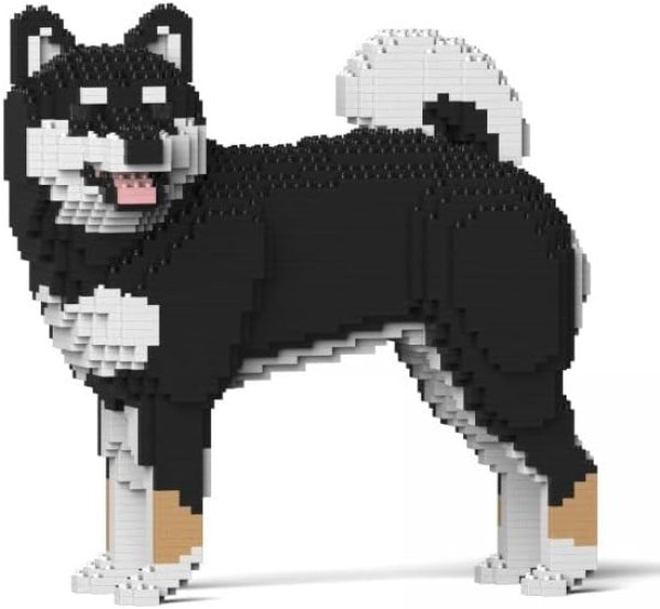 画像1: JEKCA ジェッカブロック 柴犬 黒 02S-M01 Sculptor[ 4895226514822 ] (1)