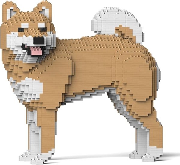 画像1: JEKCA ジェッカブロック 柴犬 ベージュ 02S-M02 Sculptor[ 4895226514839 ] (1)