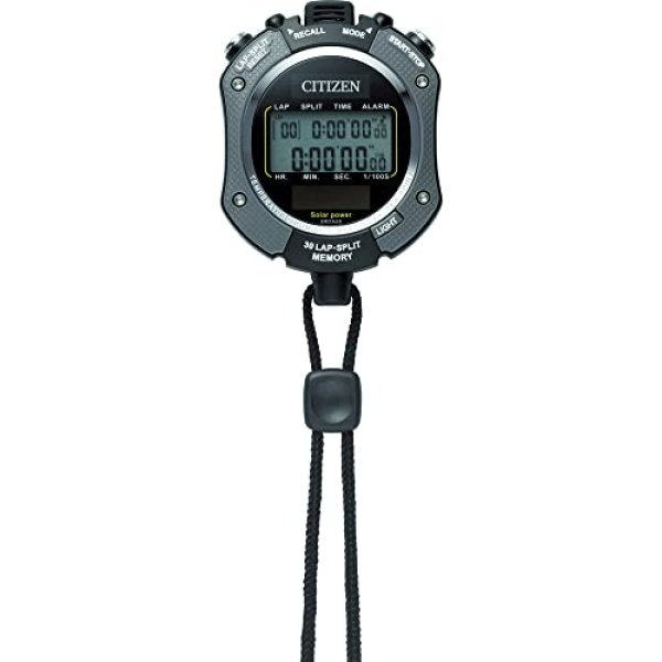 画像1: リズム(RHYTHM) シチズン ストップウォッチ 防水 ソーラー電源 グレー CITIZEN 8RDA69-008 4903456197019 ] (1)