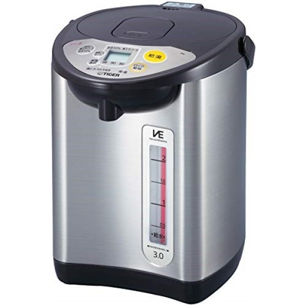 画像1: タイガー魔法瓶(TIGER) 電気ポット 省スチーム 節電タイマー VE 保温 とく子さん 3L ブラウン PIL-A300-T 4904710411766 ] (1)