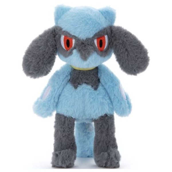 画像1: タカラトミーアーツ(TAKARATOMY A.R.T.S) ポケモン くたくたたった ! ぬいぐるみS リオル 高さ約 25cm 4904790534980 ] (1)