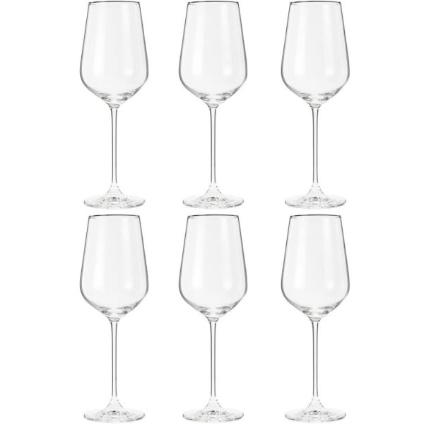 画像1: 東洋佐々木ガラス ワイングラス MONTAGNE モンターニュ 550ml 6個セット 美しく丈夫なファインクリア 赤・白対応 割れにくい 日本製 食洗機対応 おしゃれ RN-12235CS (1)