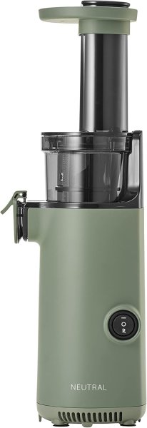 画像1: NEUTRAL ミニスロージューサー 搾りカス分離 小型 ジューサー 低速回転 酸化しにくい フレッシュジュース グリーン NR-K-BD4-GR 4934122091737 ] (1)