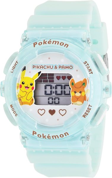 画像1: [ポケモン] 腕時計 J-アクシス ポケットモンスター ピカチュウ パモ デジタルウォッチ CP3A0002-BL ボーイズ ブルー 4937996334214 ] (1)