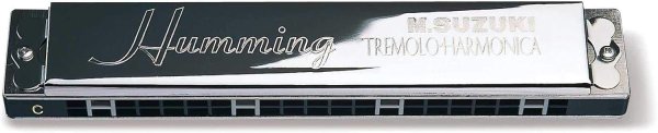 画像1: SUZUKI スズキ 21穴複音ハーモニカ ハミング SU-21 Humming G調 4939334137372 ] (1)