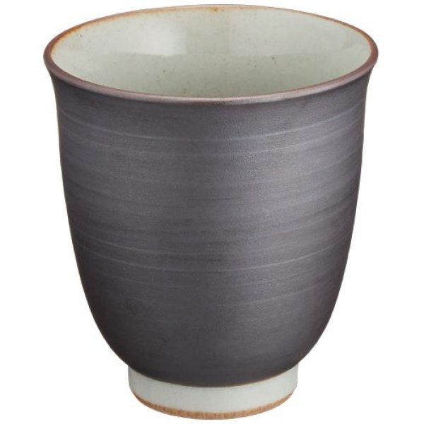 画像1: 西海陶器(Saikaitoki) 波佐見焼 湯呑み コップ 黒 容量約250ml 日本製 74035 4965451740355 ] (1)