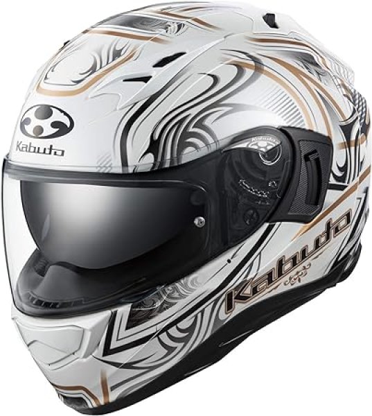 画像1: OGK KABUTO KAMUI-3 JAG パールホワイトゴールド L59-60cm (1)