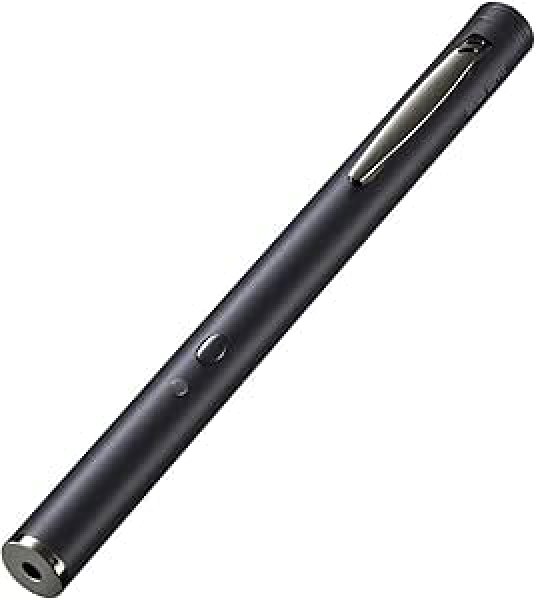 画像1: ・サンワダイレクト レーザーポインター 緑 電池式 ペン型 照射距離200ｍ クリップ付 PSC認証 200-LPP042 (1)
