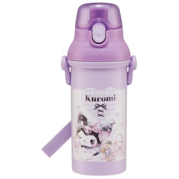 画像1: スケーター(Skater) 水筒 クロミ サンリオ 480ml 子供用 抗菌 プラスチック製 子供に優しい 軽量 日本製 PSB5SANAG-A 4973307662317 ] (1)