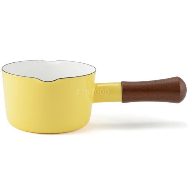 画像1: 富士ホーロー(Fuji Horo) ミルクパン 12cm バターイエロー IH対応 ナチュールシリーズ NA-12M.BY 4977618112592 ] (1)