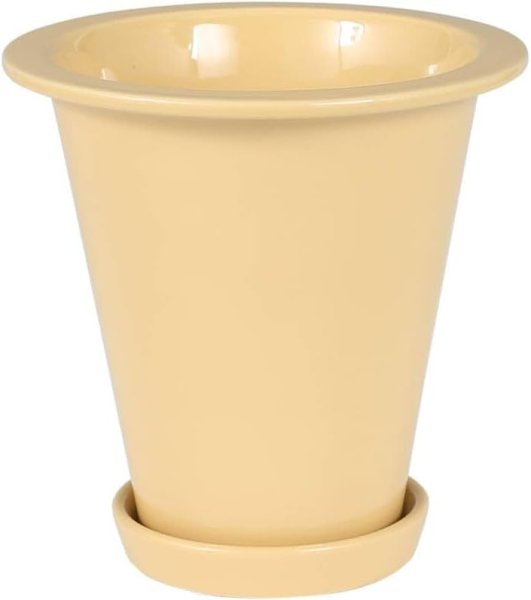 画像1: ダルトン(Dulton) ボタニー ロング ポット L ベージュ エンボスロゴとアースカラーで彩る植木鉢 縦長 BOTANY 6号 高さ18.4cm 直径18.7cm NB-0602L/BE 4997337089630 ] (1)