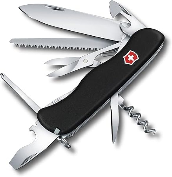 画像1: VICTORINOX(ビクトリノックス) アウトライダーナイフ ブラック 14機能を搭載したスイス製マルチツール十徳ナイフ【国内正規品】 0.8513.3 7611160058454 (1)